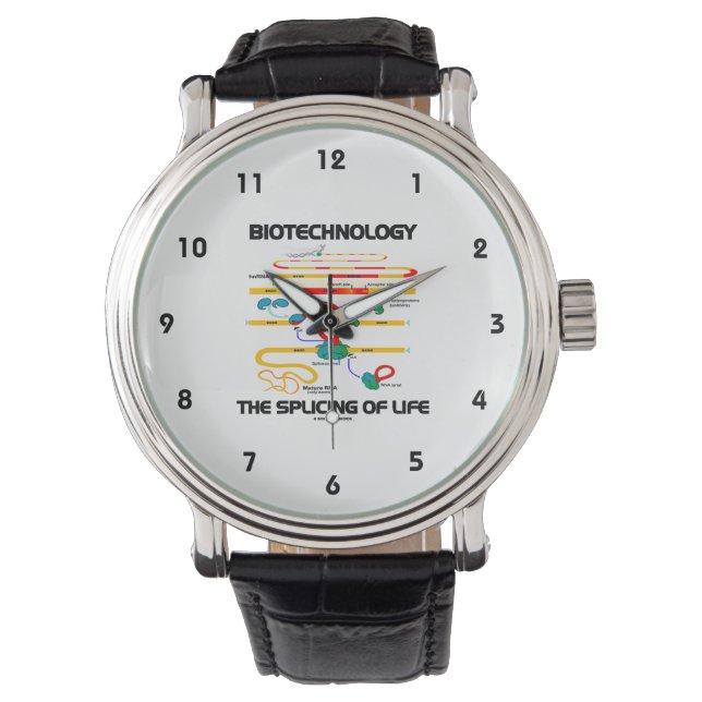 Reloj De Pulsera Biotecnología El empalme de la vida (ARN maduro) (Anverso)