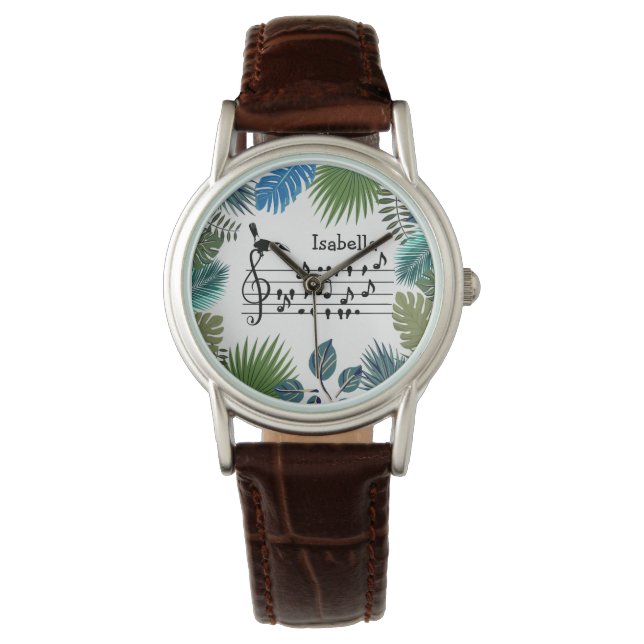 Reloj De Pulsera Birdsong Toucan uniéndose al personalizable del ca (Anverso)