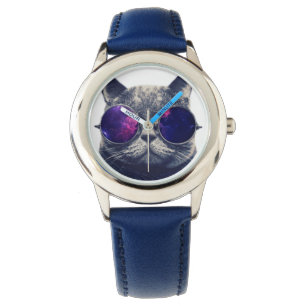 Reloj De Pulsera Bisel de encargo con números azules