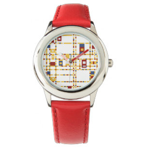 Reloj De Pulsera Bisel de encargo con números rojos