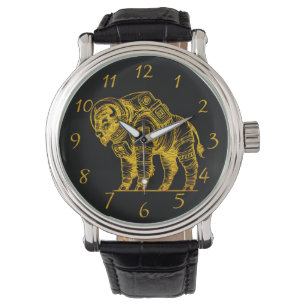 Reloj De Pulsera Bison de oro en el espacio de exploración del traj
