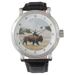Reloj De Pulsera Bison y Old Faithful