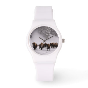 Reloj De Pulsera Bisonte en invierno