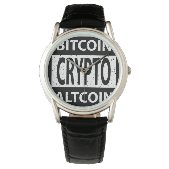 Reloj De Pulsera Bitcoin Altcoin Crypto (Anverso)