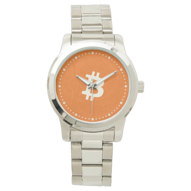 Reloj De Pulsera Bitcoin Classic Orange (Neuron) (Anverso)