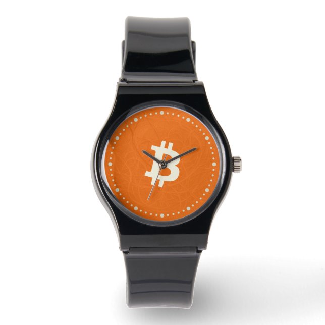 Reloj De Pulsera Bitcoin Classic Orange (Neuron) (Anverso)