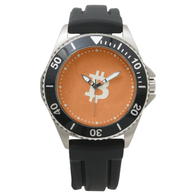 Reloj De Pulsera Bitcoin Classic Orange (Neuron) (Anverso)