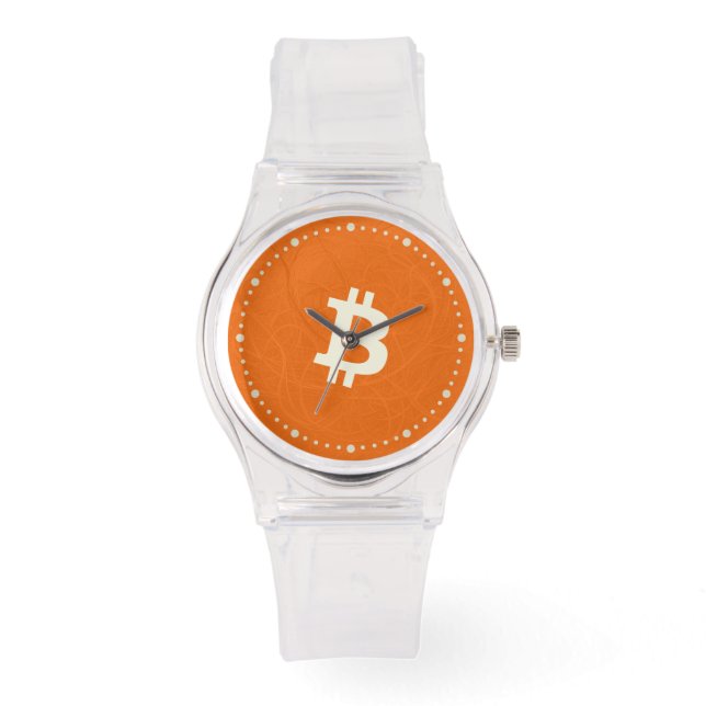 Reloj De Pulsera Bitcoin Classic Orange (Neuron) (Anverso)