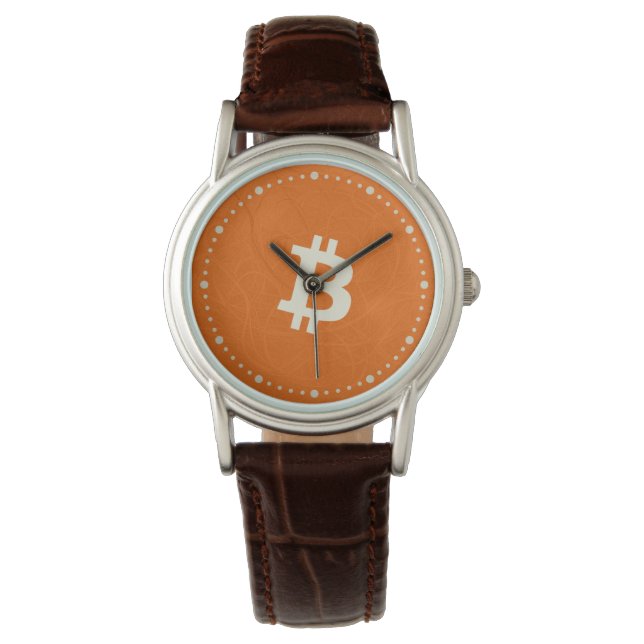 Reloj De Pulsera Bitcoin Classic Orange (Neuron) (Anverso)