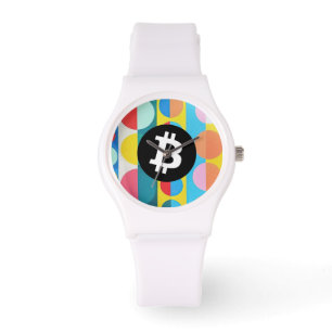 Reloj De Pulsera Bitcoin Colorido