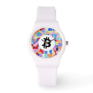 Reloj De Pulsera Bitcoin Colorido