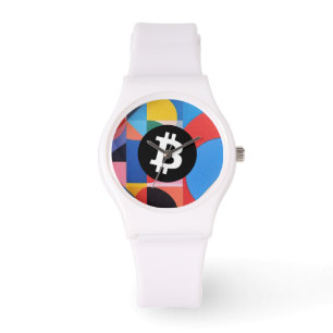Reloj De Pulsera Bitcoin Colorido