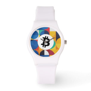 Reloj De Pulsera Bitcoin Colorido
