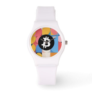 Reloj De Pulsera Bitcoin Colorido