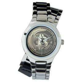 Reloj De Pulsera Bitcoin dorado
