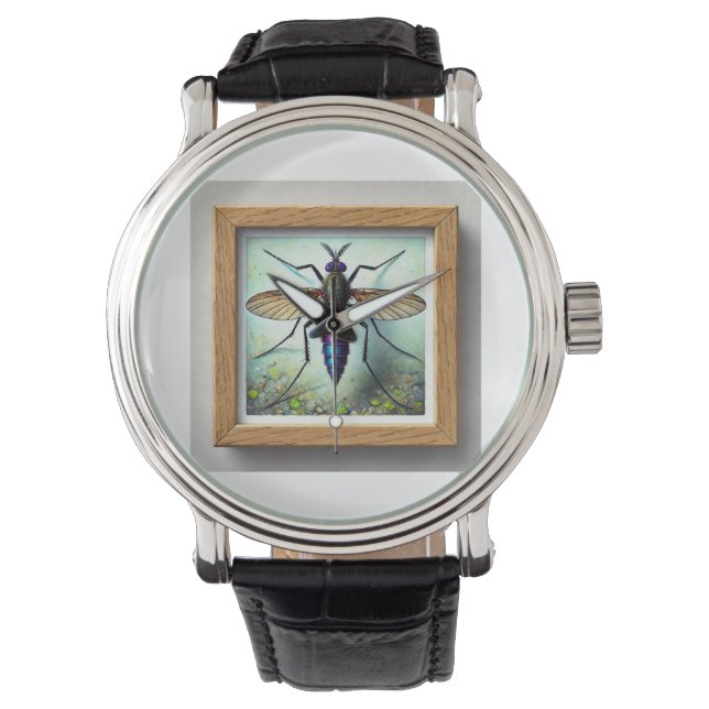 Reloj De Pulsera biting midge insect 040724IREF122 - Watercolor (Anverso)