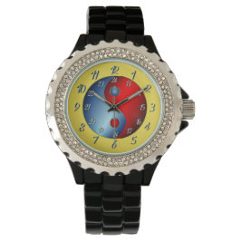 Reloj De Pulsera Black and Bold Yen Yang Watch