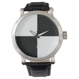 Reloj De Pulsera Black and White Checkered