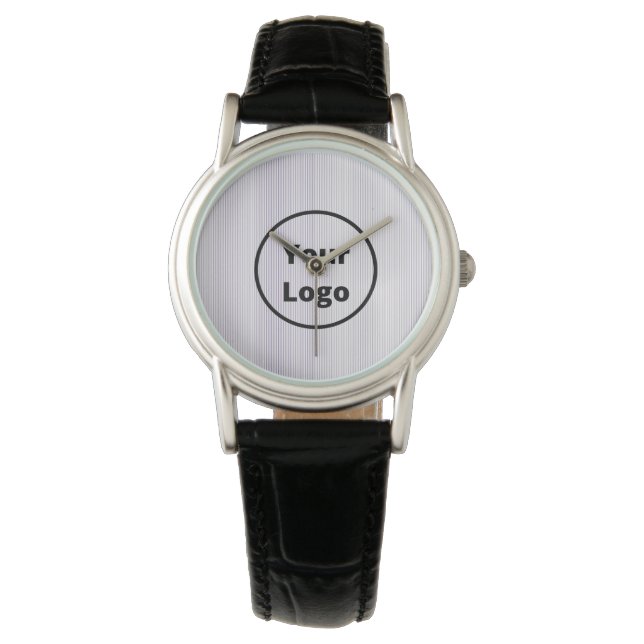 Reloj De Pulsera Black and white fine stripes (Anverso)