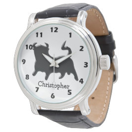 Reloj De Pulsera Black Bull Design Writing watch