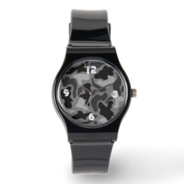 Reloj De Pulsera Black Camo Numerados Boys Watch