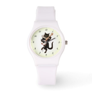 RELOJ DE PULSERA BLACK CAT BANJOS WATCH