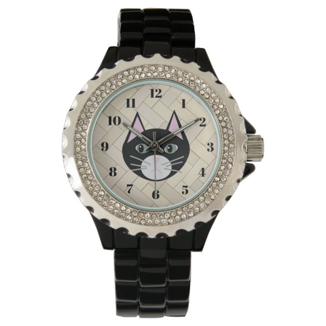 Reloj De Pulsera Black Cat Herringbone Beige (Anverso)