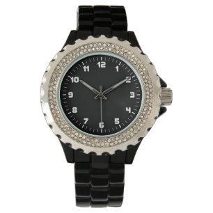 Reloj De Pulsera Black Diamante de imitación Watch