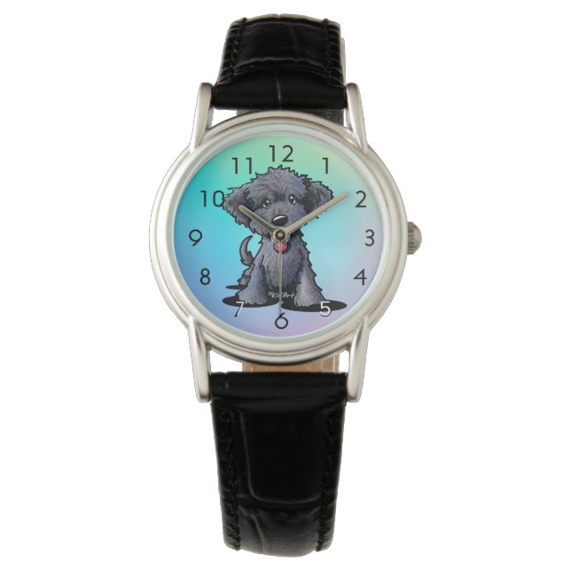 Reloj De Pulsera Black DOODLE Puppy Watch (Anverso)