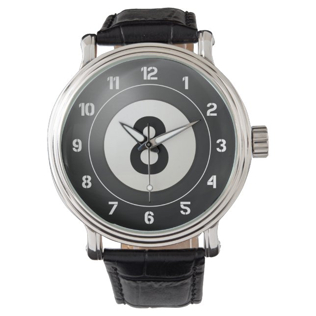 Reloj De Pulsera Black Eight Ball (Anverso)