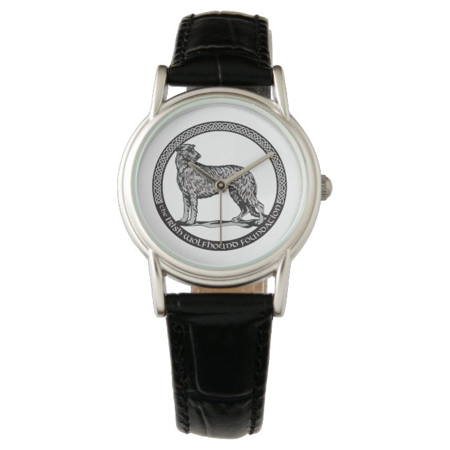 Reloj De Pulsera Black Leather Watch (Anverso)