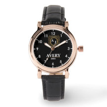 Black Personalized Custom Monogram Luxury Gift