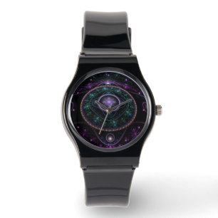 Reloj De Pulsera Black Purple Verde azulada Glow Magic Sphere