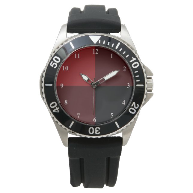 Reloj De Pulsera Black Red Check Watch (Anverso)