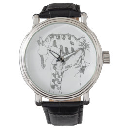 Reloj De Pulsera Black & white abstract stick  tapestries wood wall