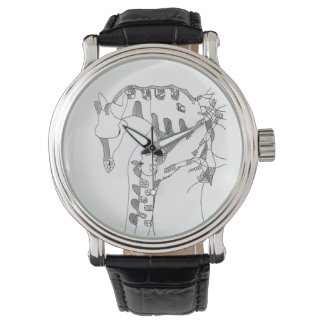 Reloj De Pulsera Black & white abstract stick  tapestries wood wall