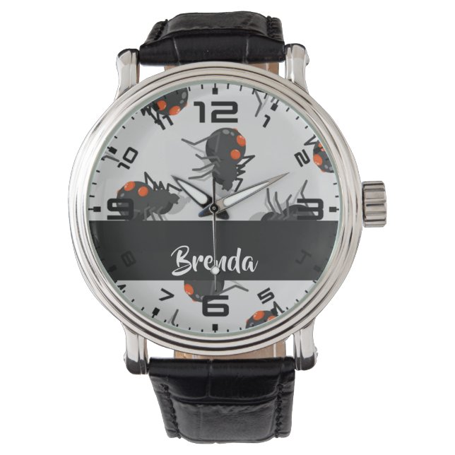 Reloj De Pulsera Black widow spider pattern (Anverso)