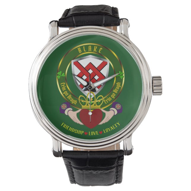 Reloj De Pulsera Blake Irish Shield y Claddagh Watch (Anverso)