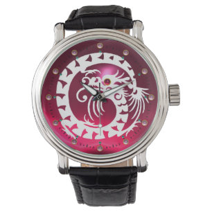 Reloj De Pulsera BLANCO APERITIVO DRAGON Púrpura Púrpura Ametista G