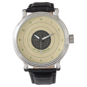 Reloj De Pulsera Blanco de la pistola personalizada