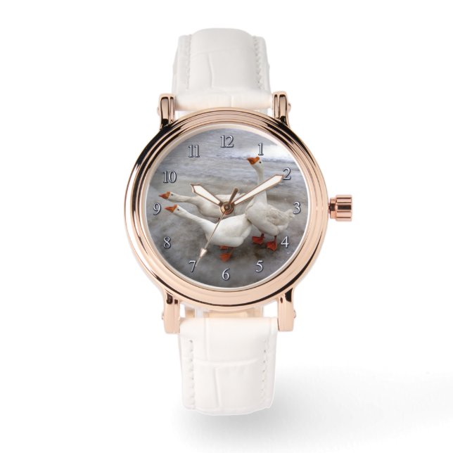 Reloj De Pulsera Blanco geo (Anverso)