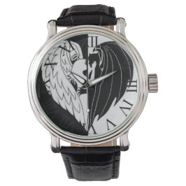 Reloj De Pulsera Blanco negro angeoudemon