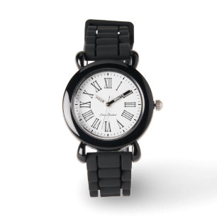 Reloj De Pulsera Blanco romano de la firma