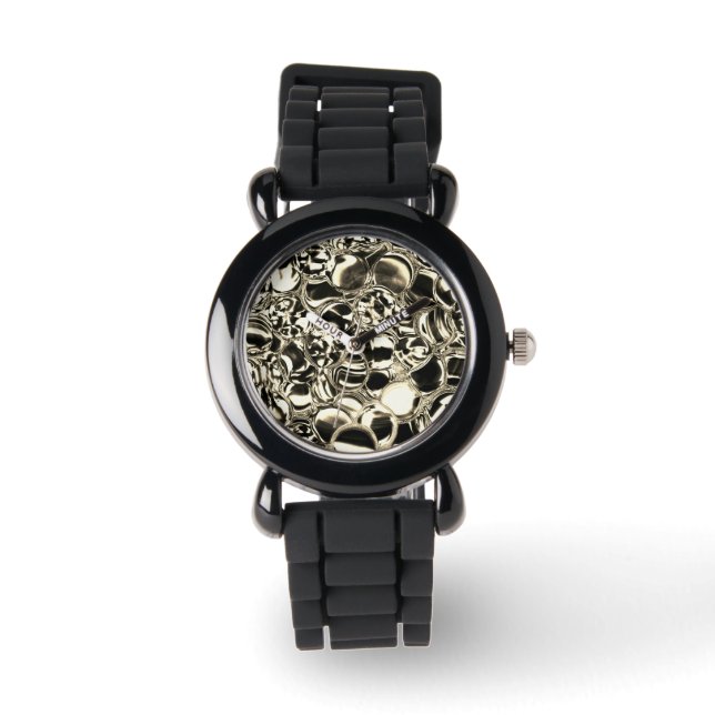 Reloj De Pulsera ¿Blebs de oro o burbujas de brillo de vidrio? (Anverso)