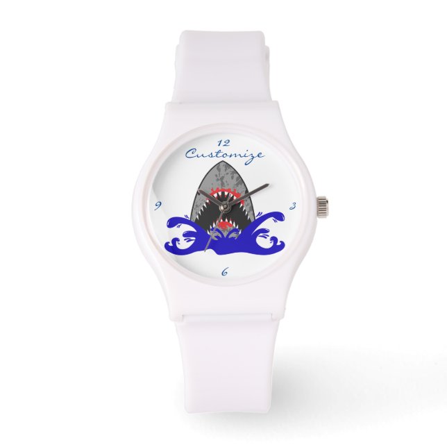 Reloj De Pulsera Bloody Shark Jaws Thunder_Cove (Anverso)