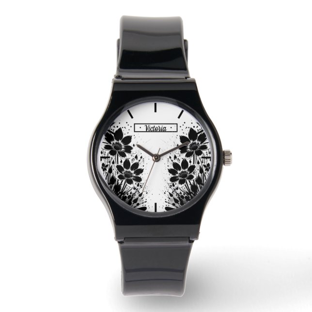 Reloj De Pulsera Bloom salpicado de tinta (Anverso)