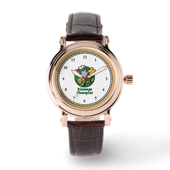 Reloj De Pulsera Blooms Terapéuticos de Masaje2 (Anverso)