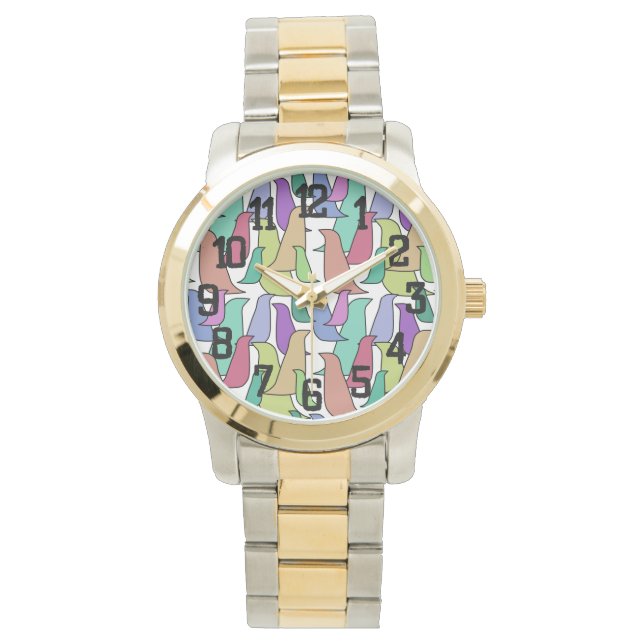 Reloj De Pulsera Bloqueo de aves (Anverso)