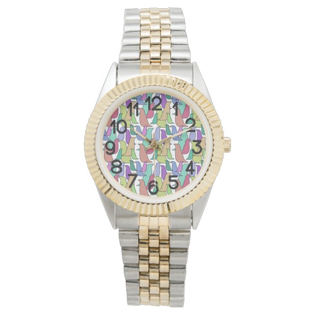 Reloj De Pulsera Bloqueo de aves (Anverso)