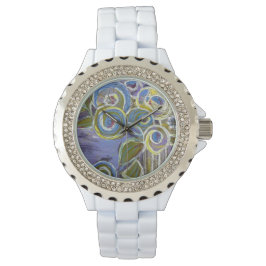 Reloj De Pulsera Blue and Purple by Lydia's Art Sangria